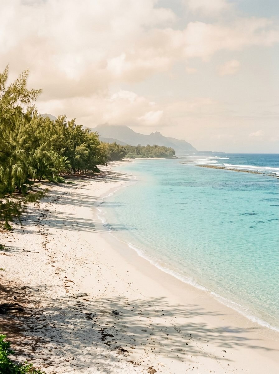 Lagon turquoise de l'Ermitage à La Réunion